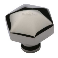 Heritage Hexagon Cabinet Knob C2238 Polished Nickel