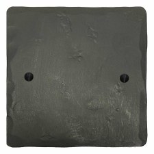 Hand Forged Single Blank Plate Anthracite