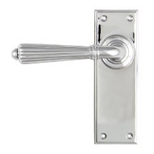 From The Anvil Hinton Latch Set Door Handle Polished Chrome