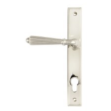 From The Anvil Hinton Slimline Sprung Lever Espag Lock Set Door Handle Polished Nickel From The Anvil Hinton Slimline Sprung Lever Espag Lock Set Door Handle Polished Nickel
