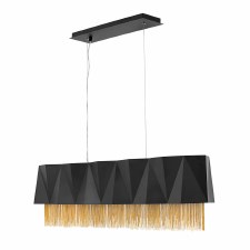 Hinkley Zuma 5 Light Pendant Satin Black and Gold Hinkley Zuma 5 Light Pendant Satin Black and Gold