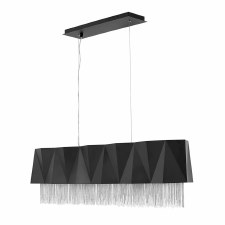 Hinkley Zuma 5 Light Pendant Satin Black and Silver Hinkley Zuma 5 Light Pendant Satin Black and Silver