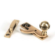 From The Anvil Hook Sash Fastener Polished Bronze