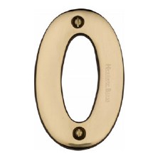 Heritage House Numbers C1566 0 Polished Brass Heritage House Numbers C1566 0 Polished Brass