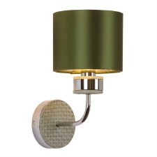 David Hunt Hunter Wall Light Chrome & Bespoke Shade