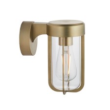 Hurn Wall Light Brushed Gold Clear Glass E27