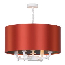 David Hunt Icarus 4 Light Pendant White with Bespoke Shade