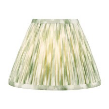 Ikat Cotton Drum Shade 25cm Green