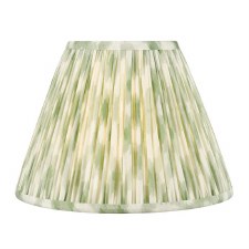 Ikat Cotton Drum Shade 30cm Green