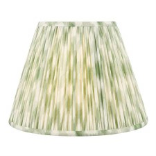 Ikat Cotton Drum Shade 35cm Green