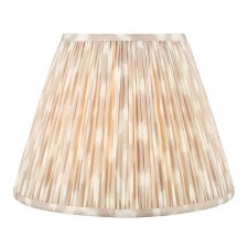 Ikat Cotton Drum Shade 35cm Taupe