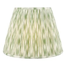Ikat Cotton Drum Shade 40cm Green