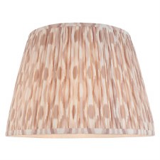 Ikat Tapered Gathered Pleated Shade 40cm Neutral