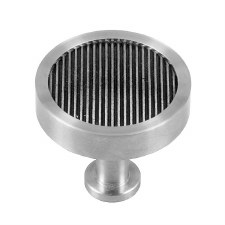 Finesse Immix Reeded Cupboard Knob Pewter & Stainless Steel Finesse Immix Reeded Cupboard Knob Pewter & Stainless Steel