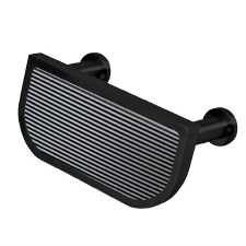 Finesse Immix Reeded Cup Pull Handle Pewter & Black Finesse Immix Reeded Cup Pull Handle Pewter & Black