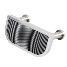 Finesse Immix Spiral Cup Pull Handle Pewter & Stainless Steel Finesse Immix Spiral Cup Pull Handle Pewter & Stainless Steel