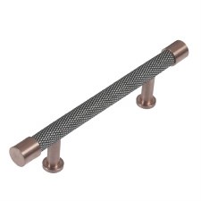 Finesse Immix Knurled Cabinet Pull Handle 96mm Pewter & Bronze