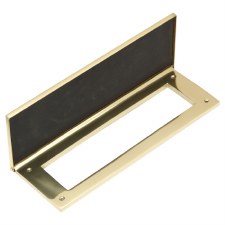 Internal Letter Plate/Tidy 10" Polished Brass Lacquered