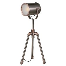 Jake Task Table Lamp Silver & Copper Jake Task Table Lamp Silver & Copper