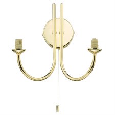 Jared Double Wall Light Polished Gold Jared Double Wall Light Polished Gold