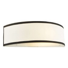 Jemima Wall Light Matt Black & White