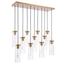 Jodelle 11 Light Bar Pendant Polished Bronze