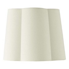 Jordana Cotton Scalloped Shade 27cm Ivory