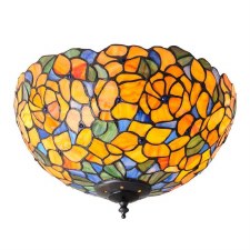 Interiors 1900 Josette Tiffany Medium Flush Light Interiors 1900 Josette Tiffany Medium Flush Light