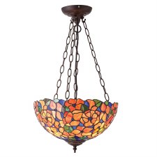 Interiors 1900 Josette Tiffany Medium Inverted Pendant 70751 Interiors 1900 Josette Tiffany Medium Inverted Pendant 70751