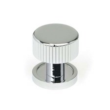 From The Anvil Judd Cabinet Knob Plain Rose 25mm Polished Chrome