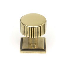 From The Anvil Judd Cabinet Knob Square Rose 25mm Aged Brass