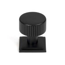 From The Anvil Judd Cabinet Knob Square Rose 25mm Matt Black