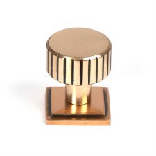 From The Anvil Judd Cabinet Knob Square Rose 25mm Polished Bronze