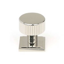 From The Anvil Judd Cabinet Knob Square Rose 25mm Polished Nickel