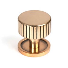 From The Anvil Judd Cabinet Knob Plain Rose 32mm Polished Bronze