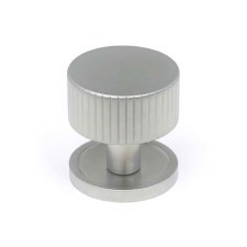 From The Anvil Judd Cabinet Knob Plain Rose 32mm Satin Chrome