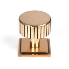 From The Anvil Judd Cabinet Knob Square Rose 32mm Polished Bronze