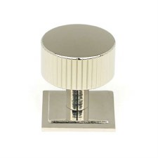 From The Anvil Judd Cabinet Knob Square Rose 32mm Polished Nickel