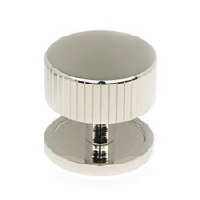 From The Anvil Judd Cabinet Knob Plain Rose 38mm Polished Nickel