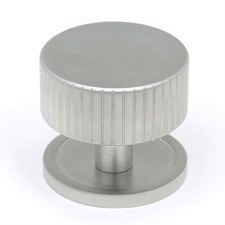 From The Anvil Judd Cabinet Knob Plain Rose 38mm Satin Chrome