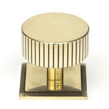 From The Anvil Judd Cabinet Knob Square Rose 38mm Aged Brass