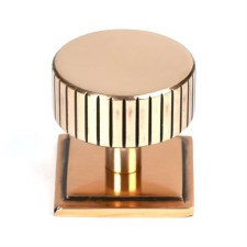 From The Anvil Judd Cabinet Knob Square Rose 38mm Polished Bronze