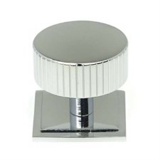 From The Anvil Judd Cabinet Knob Square Rose 38mm Polished Chrome