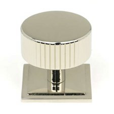 From The Anvil Judd Cabinet Knob Square Rose 38mm Polished Nickel