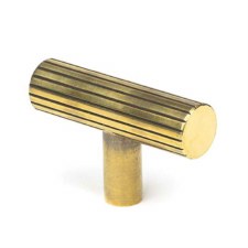 From The Anvil Judd T-Bar Pull Handle Aged Brass