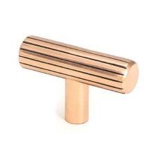 From The Anvil Judd T-Bar Pull Handle Polished Bronze