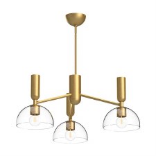Alora Mood Jude 3 Light Pendant Brushed Gold