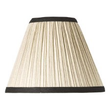 Judy Tapered Drum Shade 21cm Natural Linen & Black