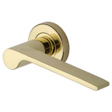 Heritage Julia Door Handle V4190 Polished Brass Heritage Julia Door Handle V4190 Polished Brass