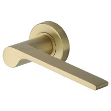 Heritage Julia Door Handle V4190 Satin Brass Heritage Julia Door Handle V4190 Satin Brass